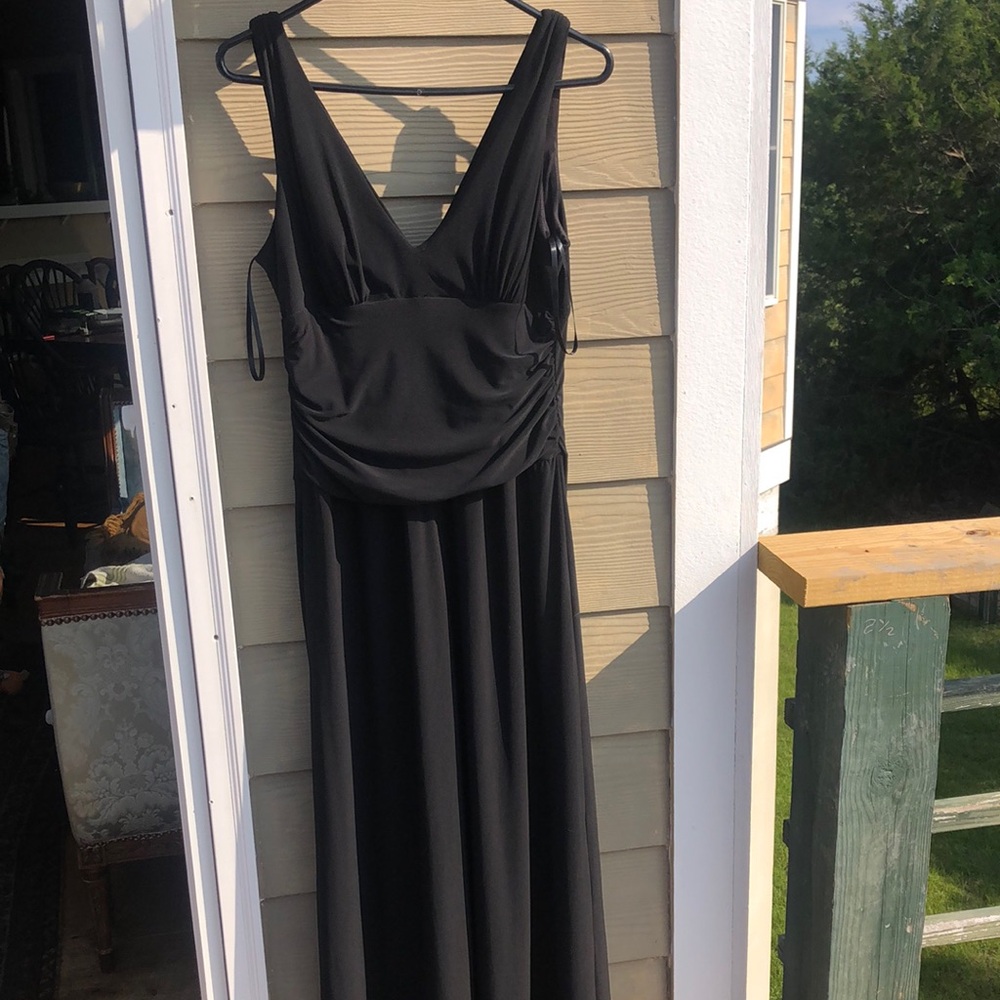 Karina Nites stretch black gown